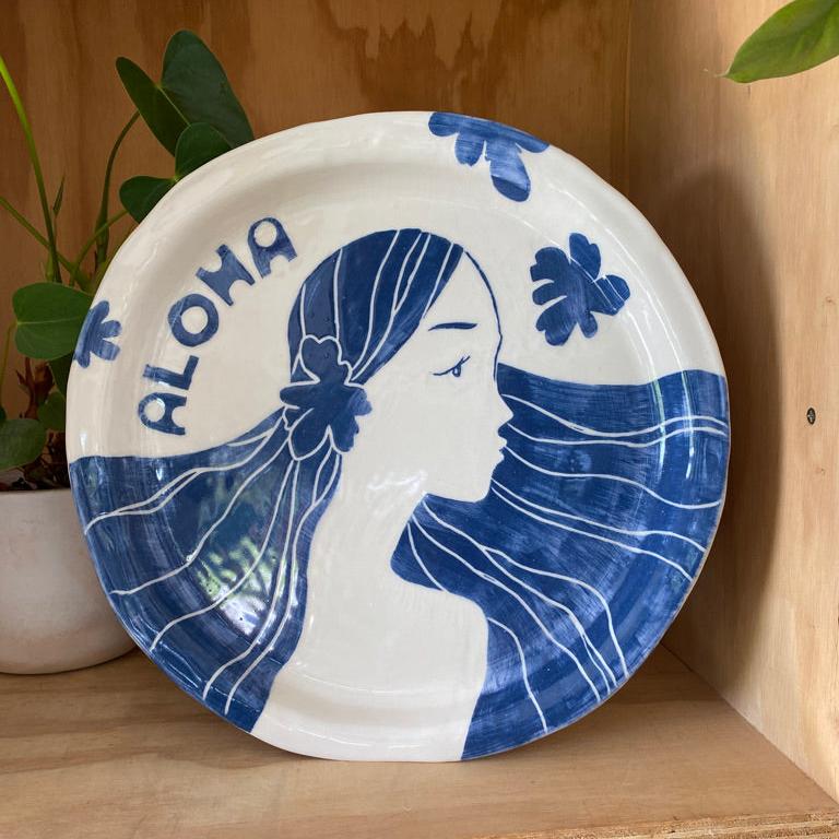 ALOHA GIRL PLATE / az 094