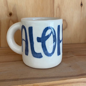 BLUE ALOHA DINER MUG / az 100